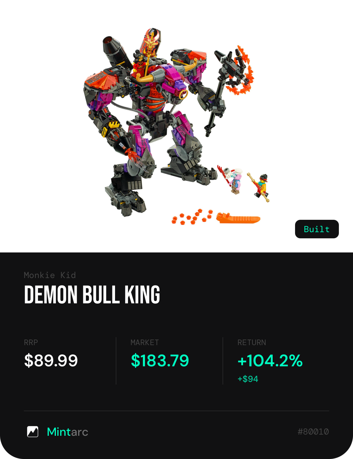 Demon Bull King — RRP $89.99 → Market $183.79 (+104.2%)